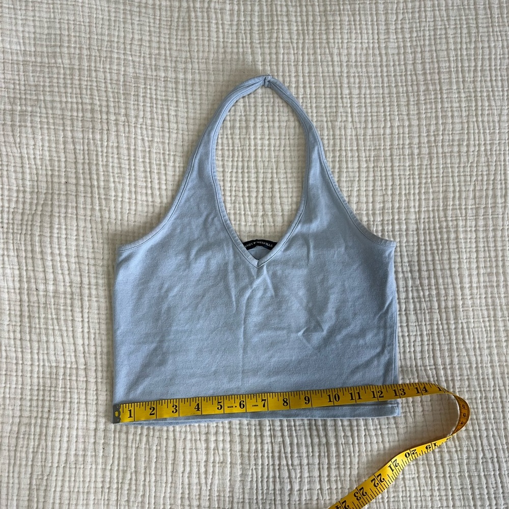 Brandy Melville Light Blue Halter Top - Picture 5 of 5